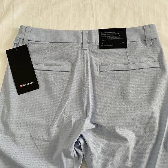 Lululemon Commission Pant Slim 34"L WovenAir BLEN Light Blue Men's Size 31 - Picture 4 of 5